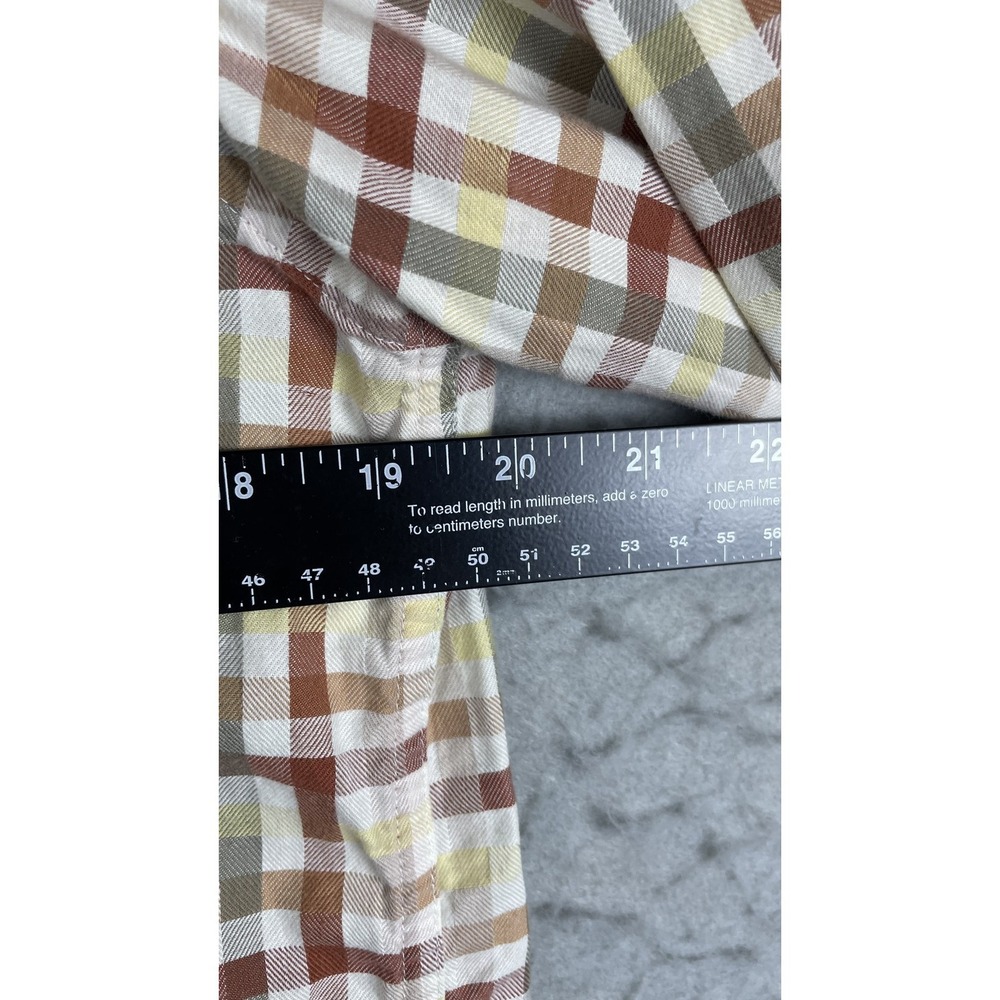 Mary Edu Shirt Womens Small Multicolor Plaid‎ Button Front Long Sleeve Top - Picture 3 of 6